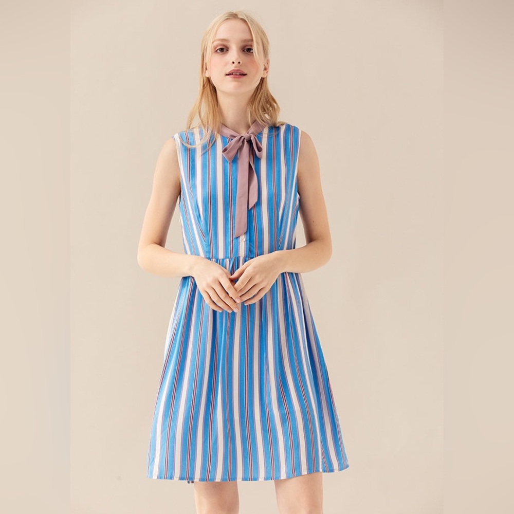 Miss Patina Dress Set You Free Stripes Baby Doll Balletcore Sz S UK 8 London